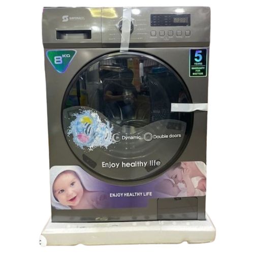 Sayona Sayona SMWF08DS Washing Machine 8KG - Silver (3YRS WRNTY)